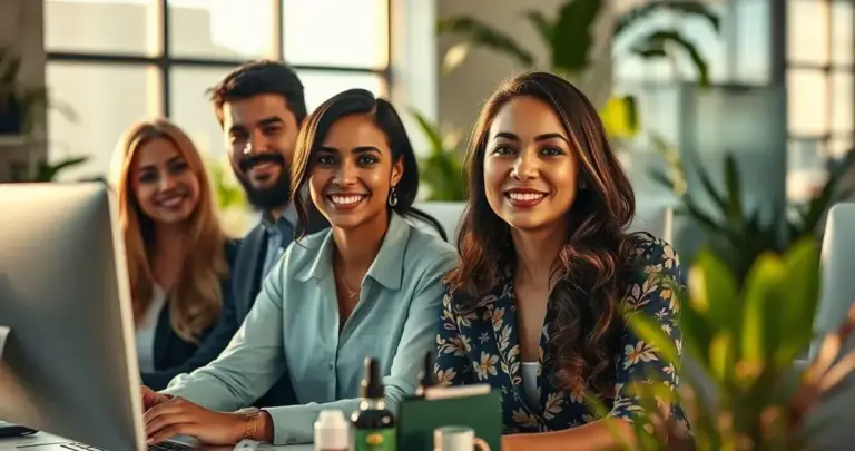 liderança em negócios de beleza